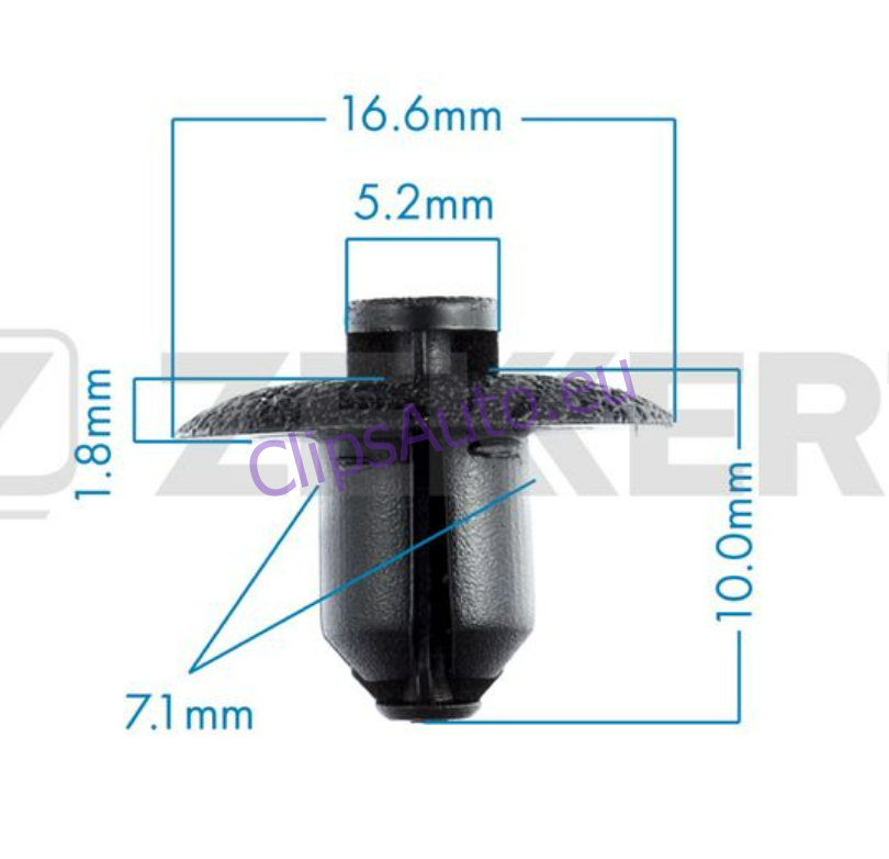 CL2091 Bottone fissaggio CL2091 toyota fix